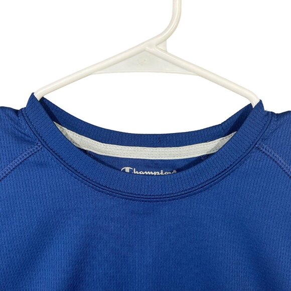 Champion Muscle T-Shirt Sleeveless Sport Double Dry Blue Men's Size MGUC - Picture 2 of 9